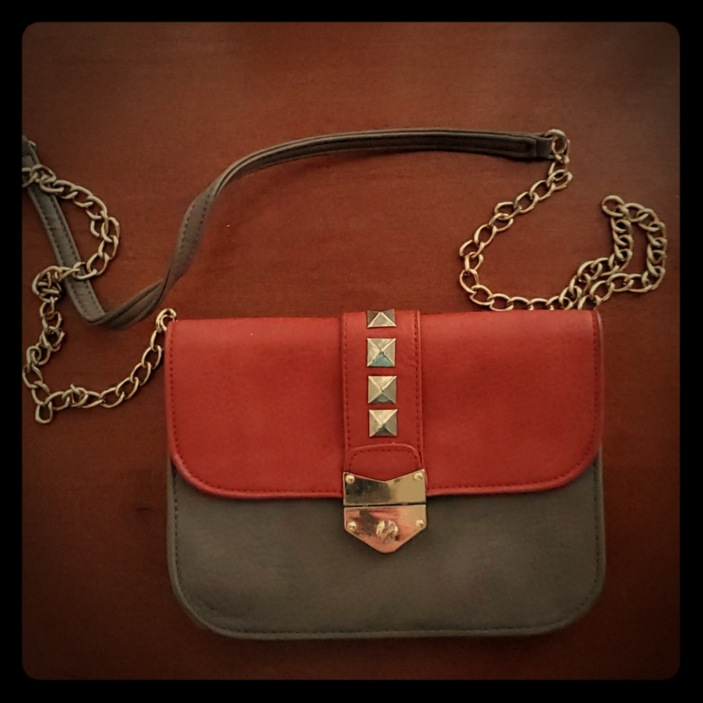 Wilson's Leather crossbody bag with gold accents